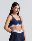Top Memel - Azul Marinho