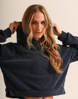 Blusa Lounge Aerolook Flow II - Azul Marinho