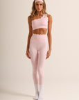 Legging Heart - Rosa Bebê