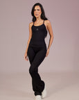 Calça Flare Rowa Hello Kitty - Preto