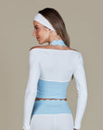 Top Heart Bicolor - Azul e Branco
