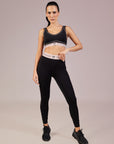 Legging Memel Rowa Kuromi - Preto e Rosa