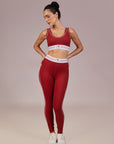 Legging Memel Rowa Hello Kitty - Vermelho e Branco
