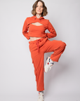 Calça de moletom Dengo - Terracota