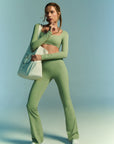 Calça Legging Flare Star - Oliva