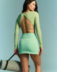 Cropped de Manga Longa Aura - Oliva