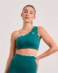 Top Assimétrico Heart - Verde Esmeralda ROWA STORE DI11