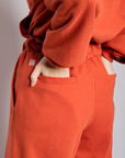 Calça de moletom Sossego - Terracota