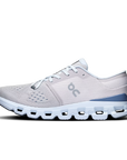 On Running Cloud X 4 Feminino Silver | Chambray ON RUNNING