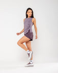 Marcela Tank Top with Side Tie - Grey