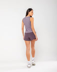 Marcela Tank Top with Side Tie - Grey