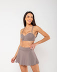 Short Saia Maira - Marrom