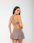 Short Saia Maira - Marrom