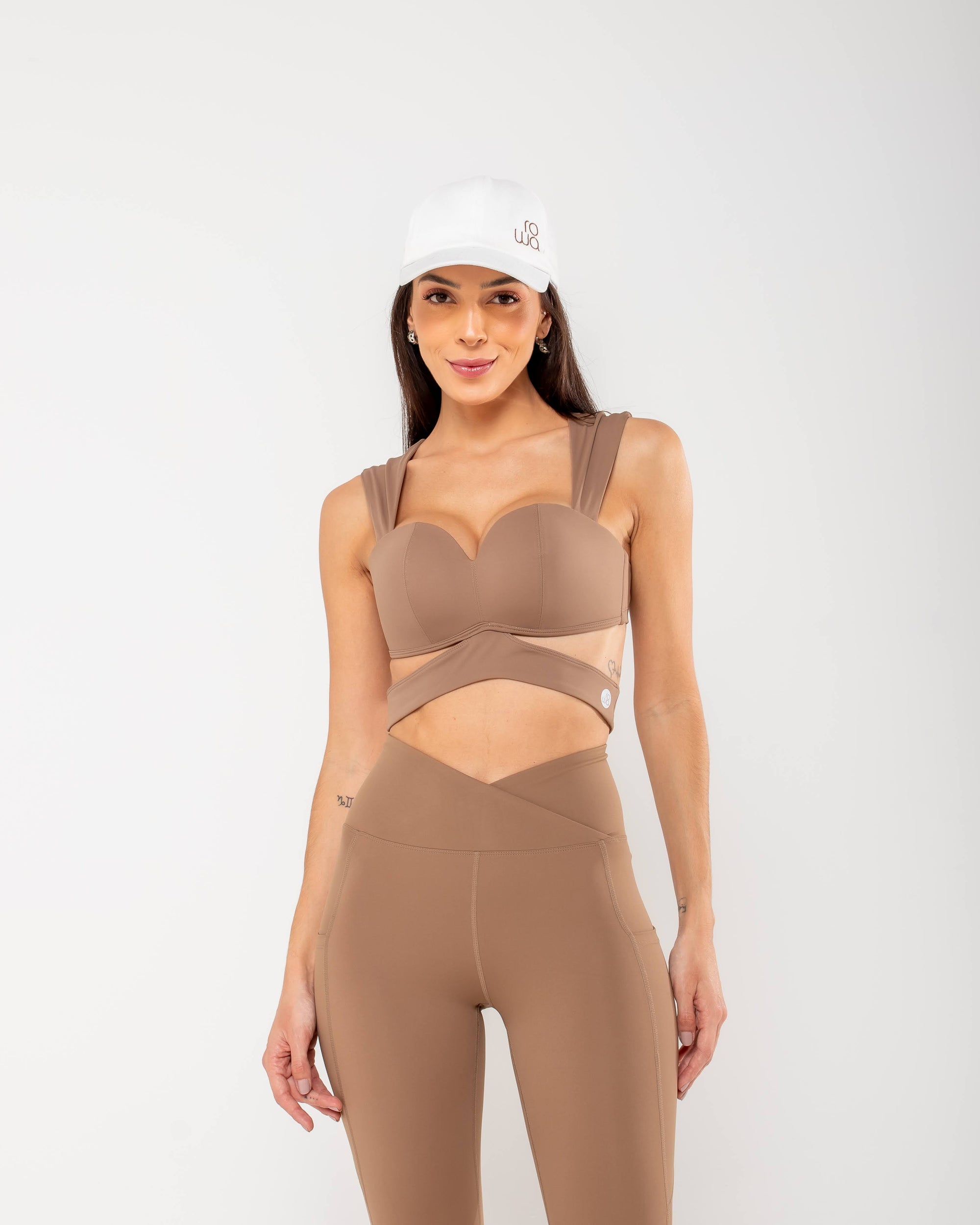 Asymmetrical Moon Top - Nude