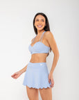 Short Saia Maira - Azul Pastel