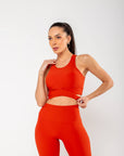 Top Canelado Gege - Vermelho