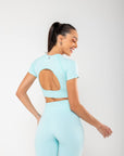 Cropped Lu com abertura nas costas - Verde Esmeralda
