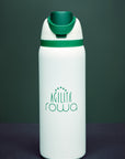 Garrafa Aura Agilitá x Rowa - Branco e Verde