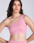 Top Assimétrico Heart - Rose