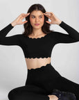 Top Heart Ombro a Ombro - Preto
