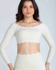 Top Heart Ombro a Ombro - Off-White