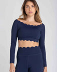 Top Heart Ombro a Ombro - Azul Marinho