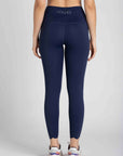 HEART LEGGINGS WITH SIDE POCKET - NAVY BLUE