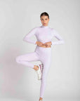 Top Heart de Manga Longa - Lavanda