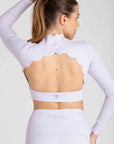 Top Heart de Manga Longa - Lavanda