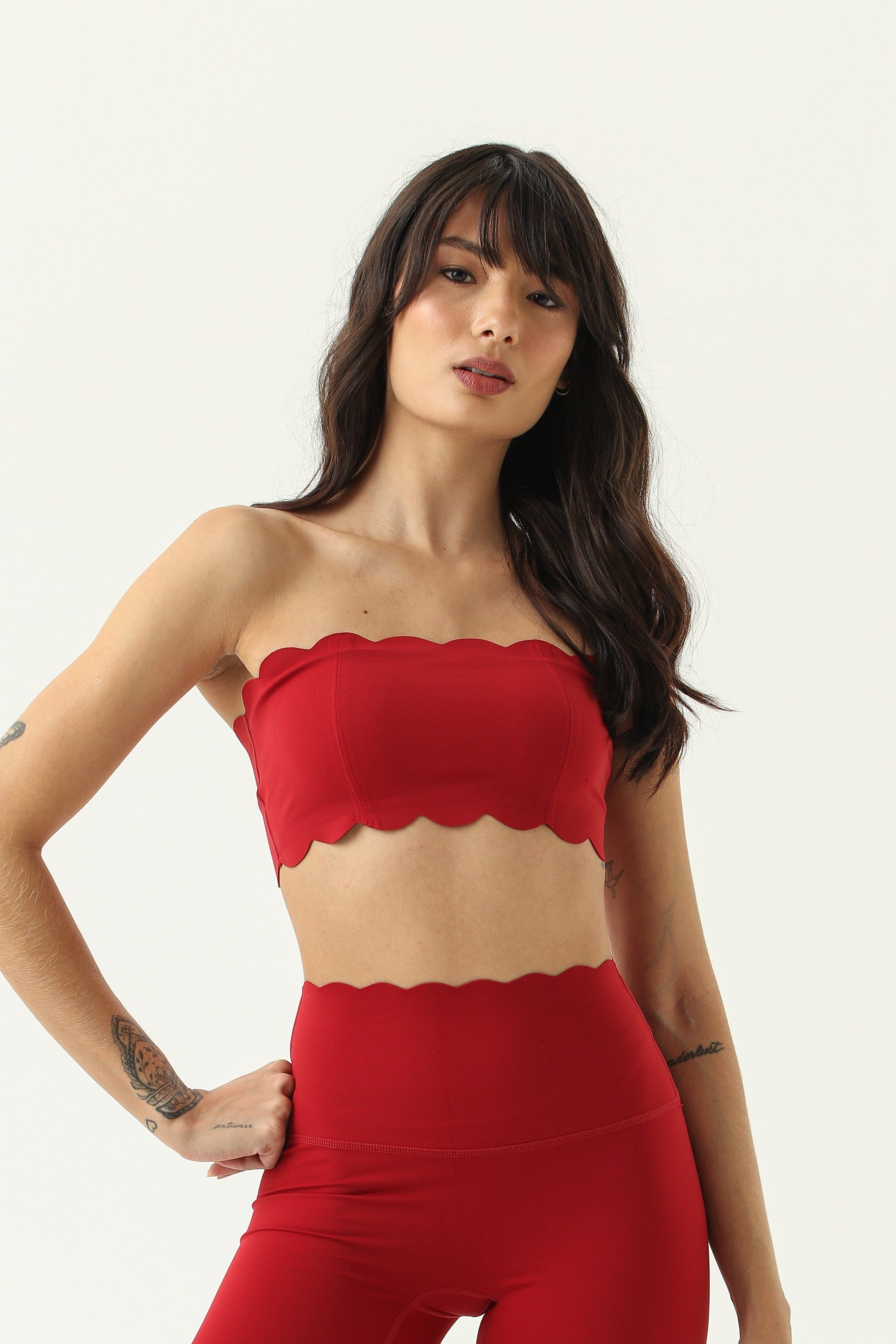 Top Heart Strapless - Vermelho