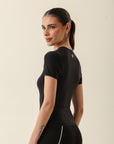 Camiseta Feminina Skim - Preto ROWA STORE DI9