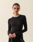 Camiseta Feminina Manga Longa Skim - Preto ROWA STORE DI9