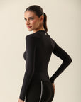 Camiseta Feminina Manga Longa Skim - Preto ROWA STORE DI9