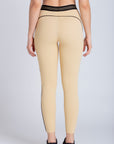 Legging Reverse com elástico na cintura - Bege