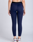 Legging Reverse com elástico na cintura - Azul Marinho