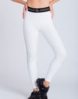 Legging Reverse com elástico na cintura - Branco