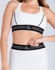 Legging Reverse com elástico na cintura - Branco