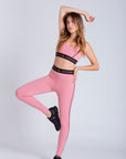 Legging Reverse com elástico na cintura - Rosa