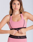 Top Reverse com elástico de sustentação - Rosa