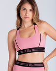 Top Reverse com elástico de sustentação - Rosa