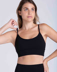 Top Alça Fina Carol - Preto