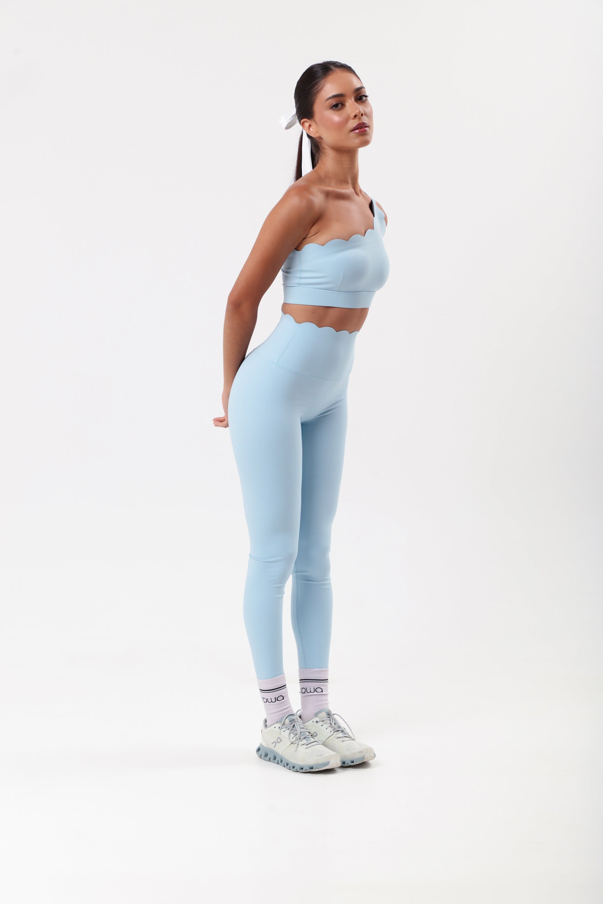 Top Assimétrico Heart - Azul Bebe
