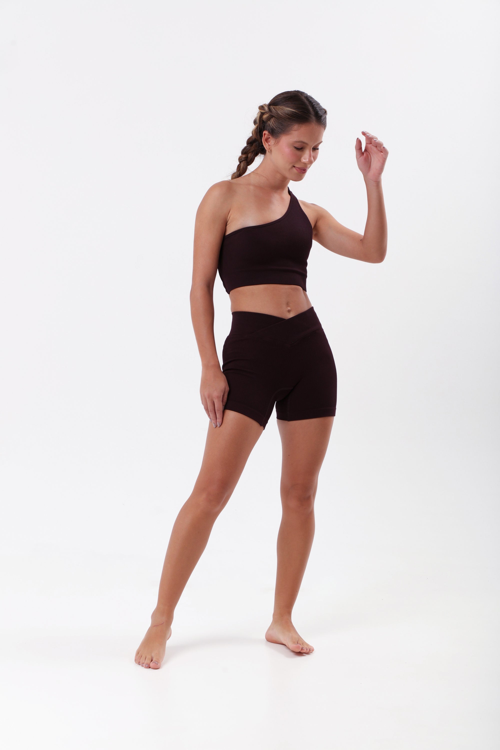 Top Nadador Canelado Wanda - Marrom