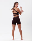 Top Nadador Canelado Wanda - Marrom
