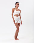 Shorts Canelado Wanda - Branco