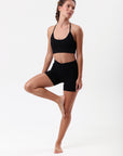 Shorts Canelado Wanda - Preto