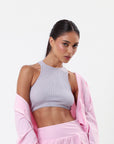 Regata Cropped Canelada Juju - Roxo