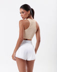 Regata Cropped Canelada Juju - Bege