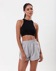 Regata Cropped Canelada Juju - Preto