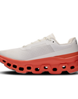 On Running Cloudmonster 1 Feminino White / Flame